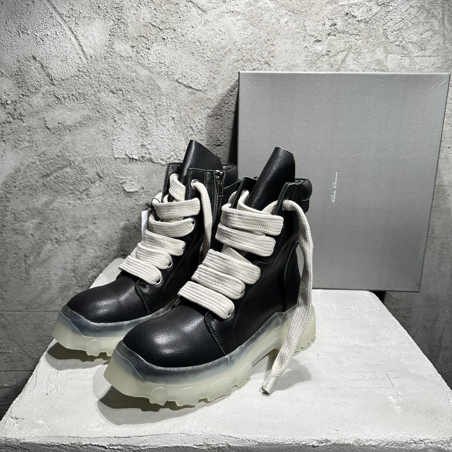 Rick Owens – Beatle – Schnürstiefel in Schwarz - EUR FASHION