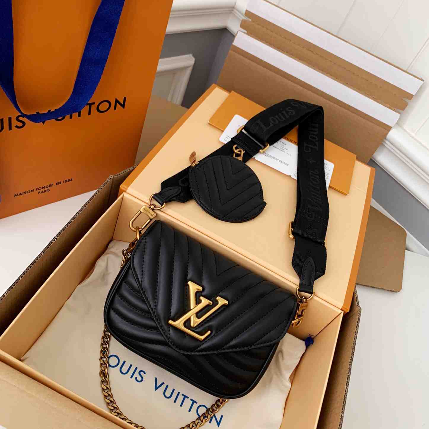 Louis Vuitton New Wave Multi-Pochette (19-14-5 cm) M56461 - EUR FASHION