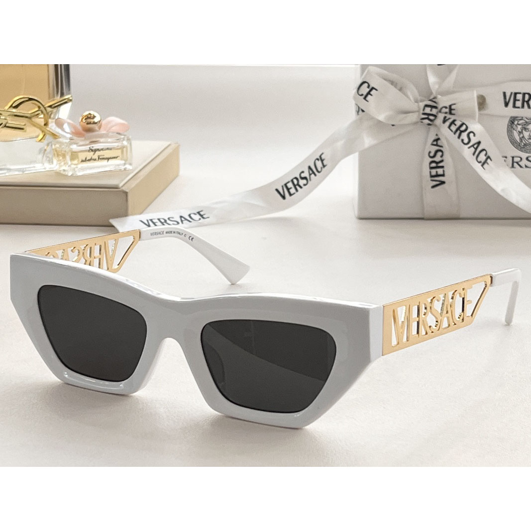 Versace 90er Jahre Vintage Logo Cat-Eye-Sonnenbrille VE4967 - EUR FASHION