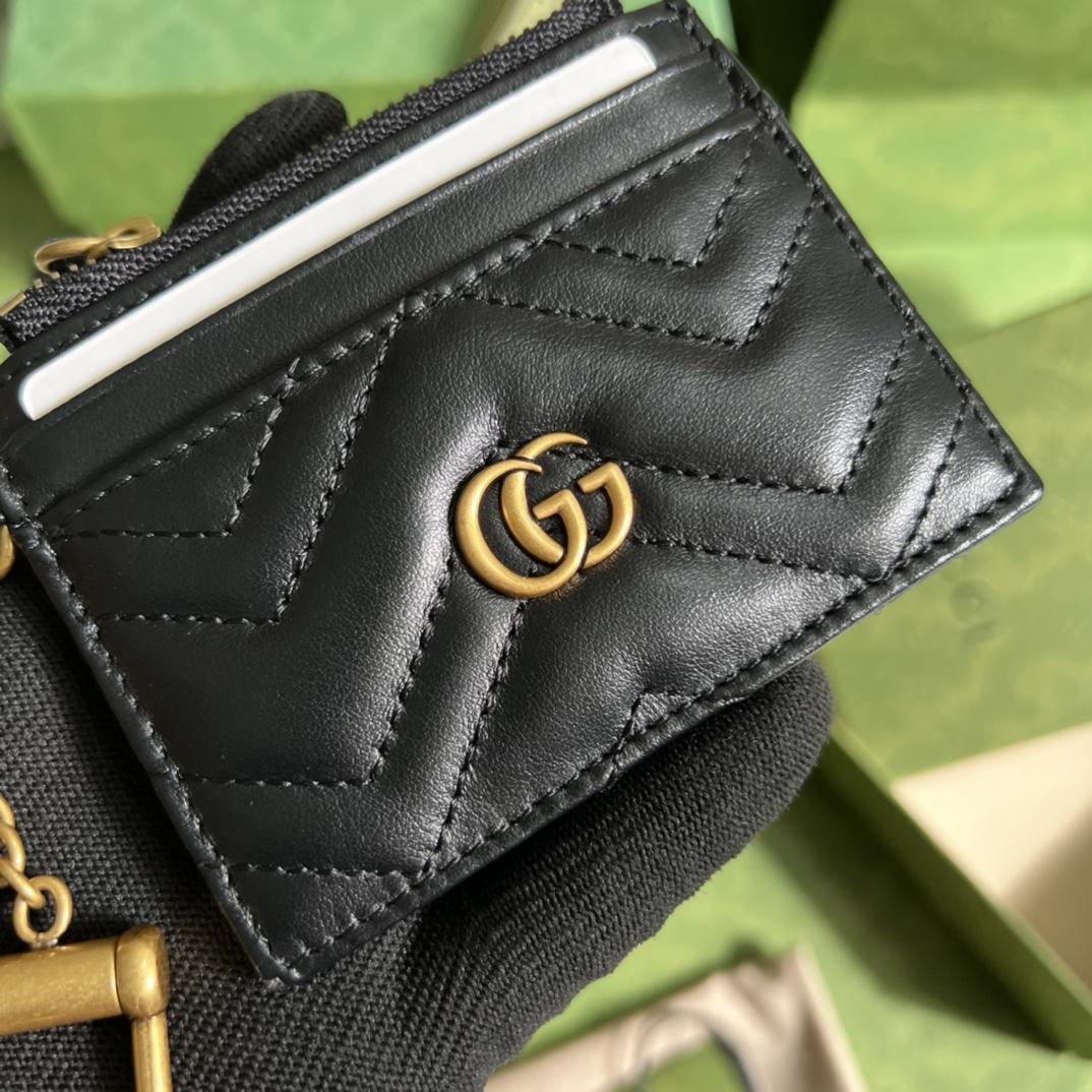 Gucci GG Marmont Schlüsselanhänger-Geldbörse (10–7,5–1 cm) - EUR FASHION
