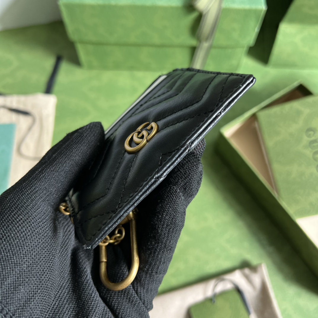 Gucci GG Marmont Schlüsselanhänger-Geldbörse (10–7,5–1 cm) - EUR FASHION