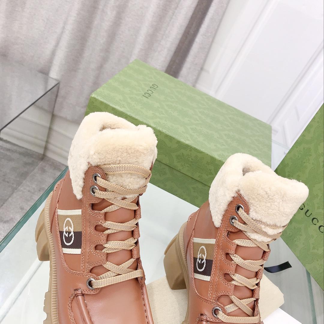 Gucci Damen-Stiefel mit ineinandergreifenden G-Streifen - EUR FASHION