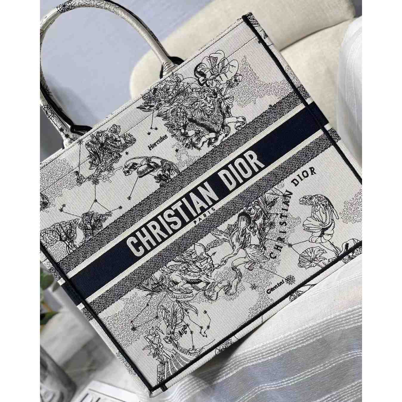 Dior Oblique bestickte Buchtasche (41,5–25–18 cm) - EUR FASHION