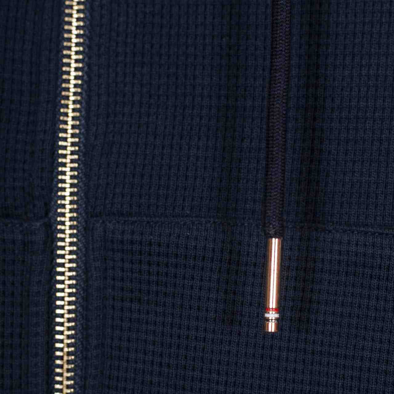 Thom Browne 4-Bar-Kapuzenpullover aus Baumwolle mit Reißverschluss - EUR FASHION