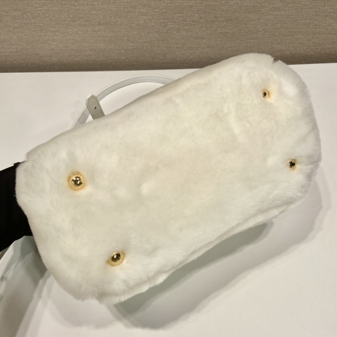 Prada Galleria Shearling Mini-Tasche - EUR FASHION