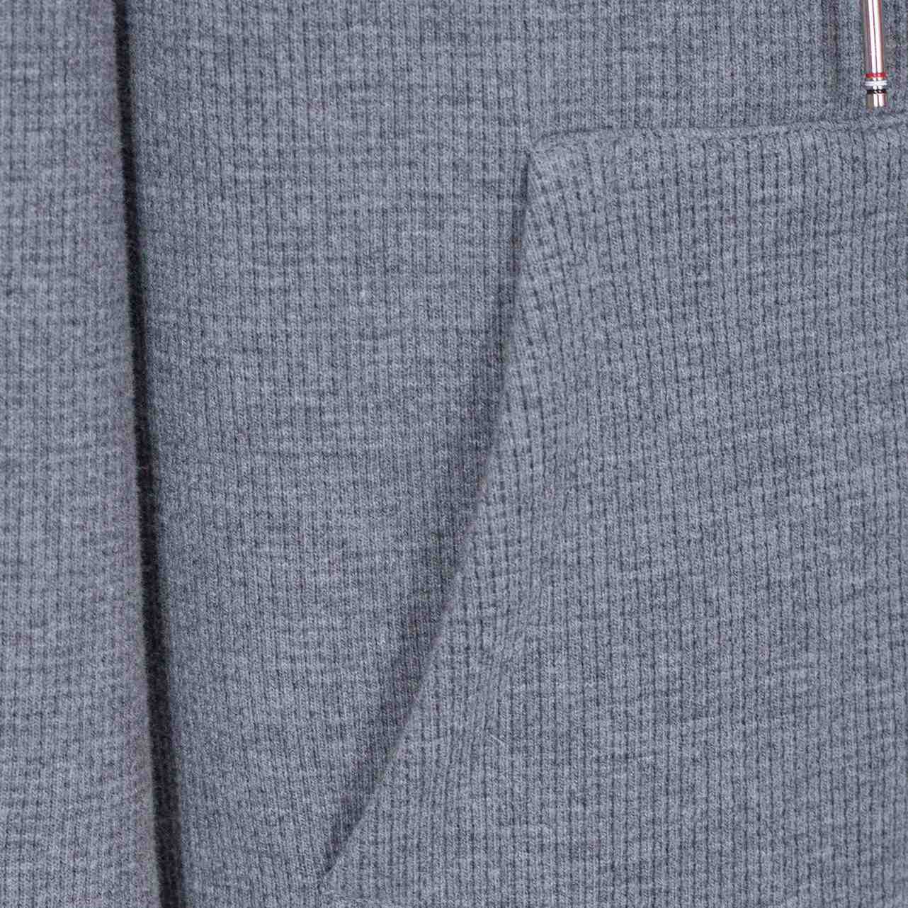 Thom Browne 4-Bar-Kapuzenpullover aus Baumwolle mit Reißverschluss - EUR FASHION