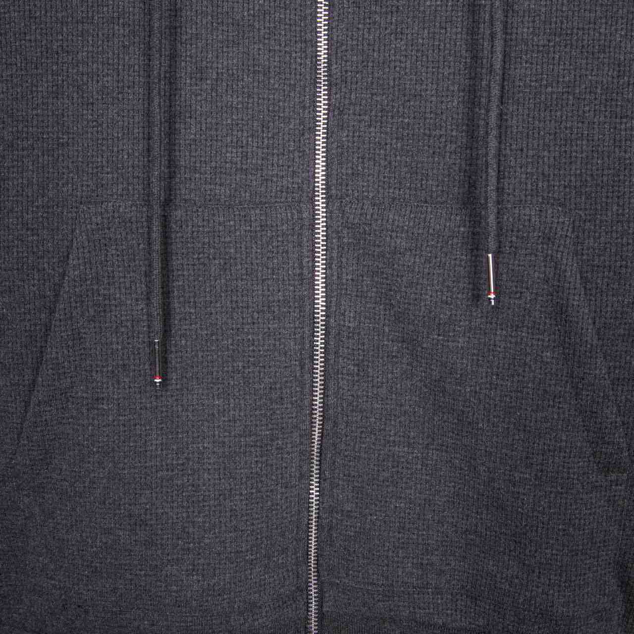 Thom Browne 4-Bar-Kapuzenpullover aus Baumwolle mit Reißverschluss - EUR FASHION