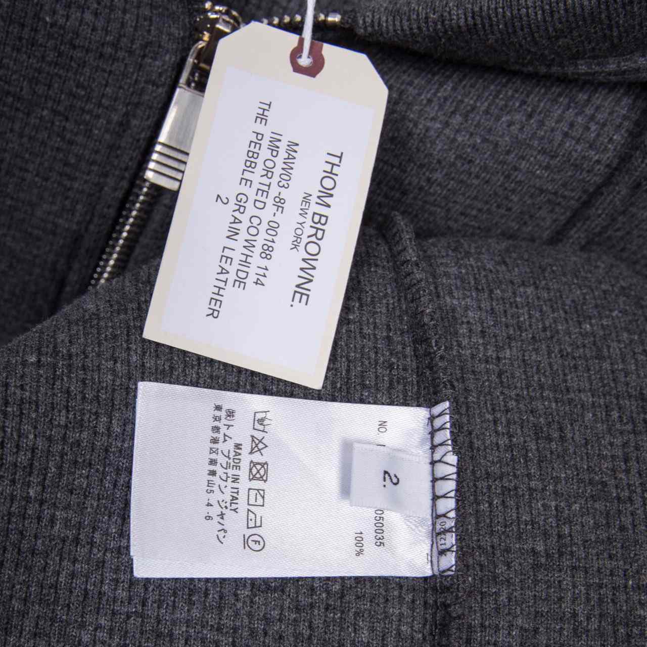 Thom Browne 4-Bar-Kapuzenpullover aus Baumwolle mit Reißverschluss - EUR FASHION