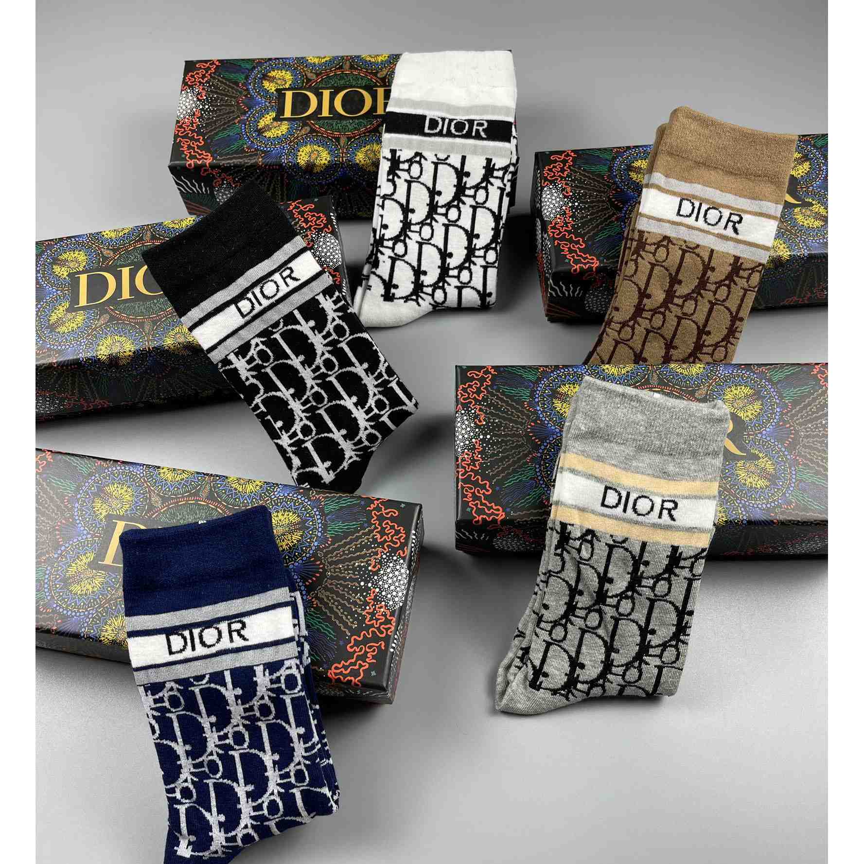 Dior Oblique Wollsocken /Box - EUR FASHION