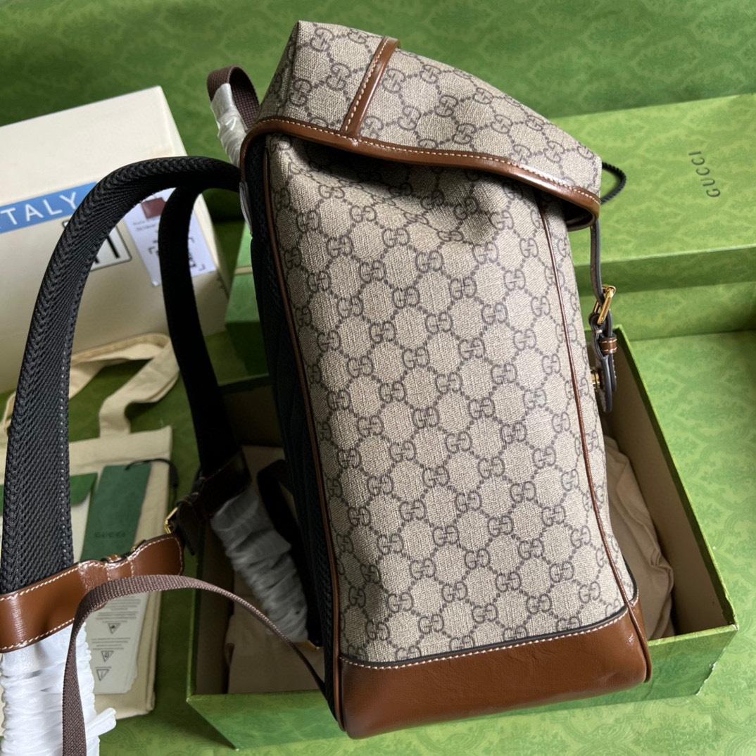 Gucci Mittelgroßer Rucksack mit ineinandergreifendem G (26-43-18 cm) - EUR FASHION