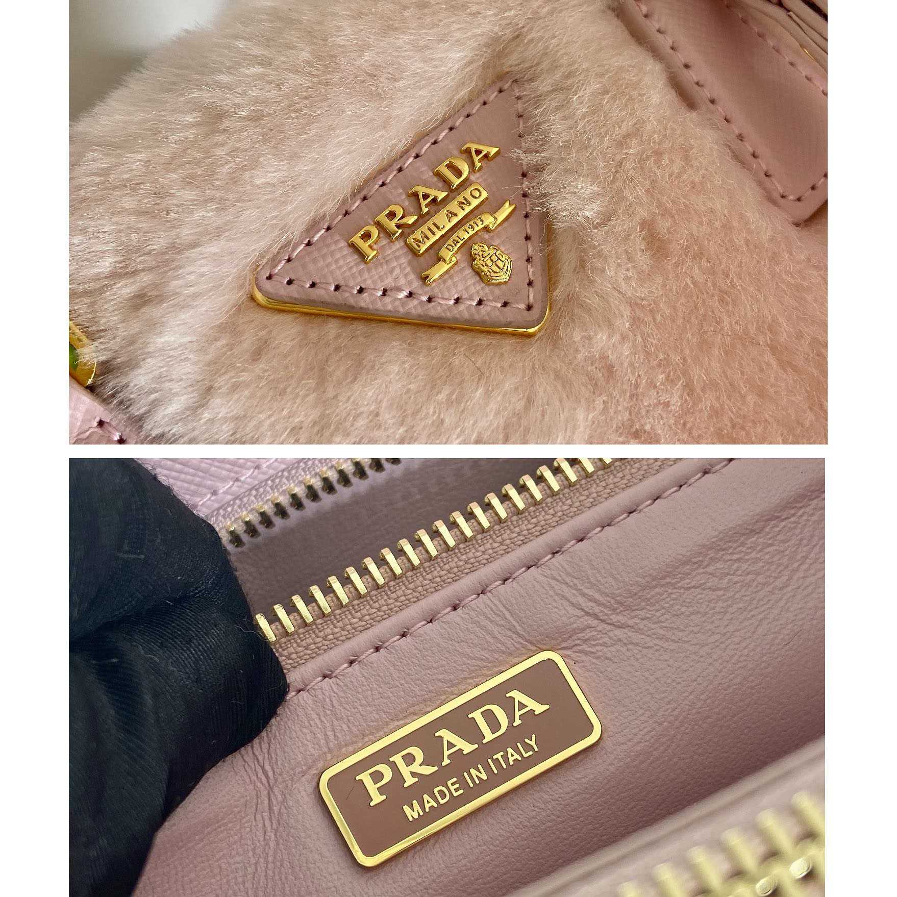 Prada Galleria Shearling Mini-Tasche - EUR FASHION