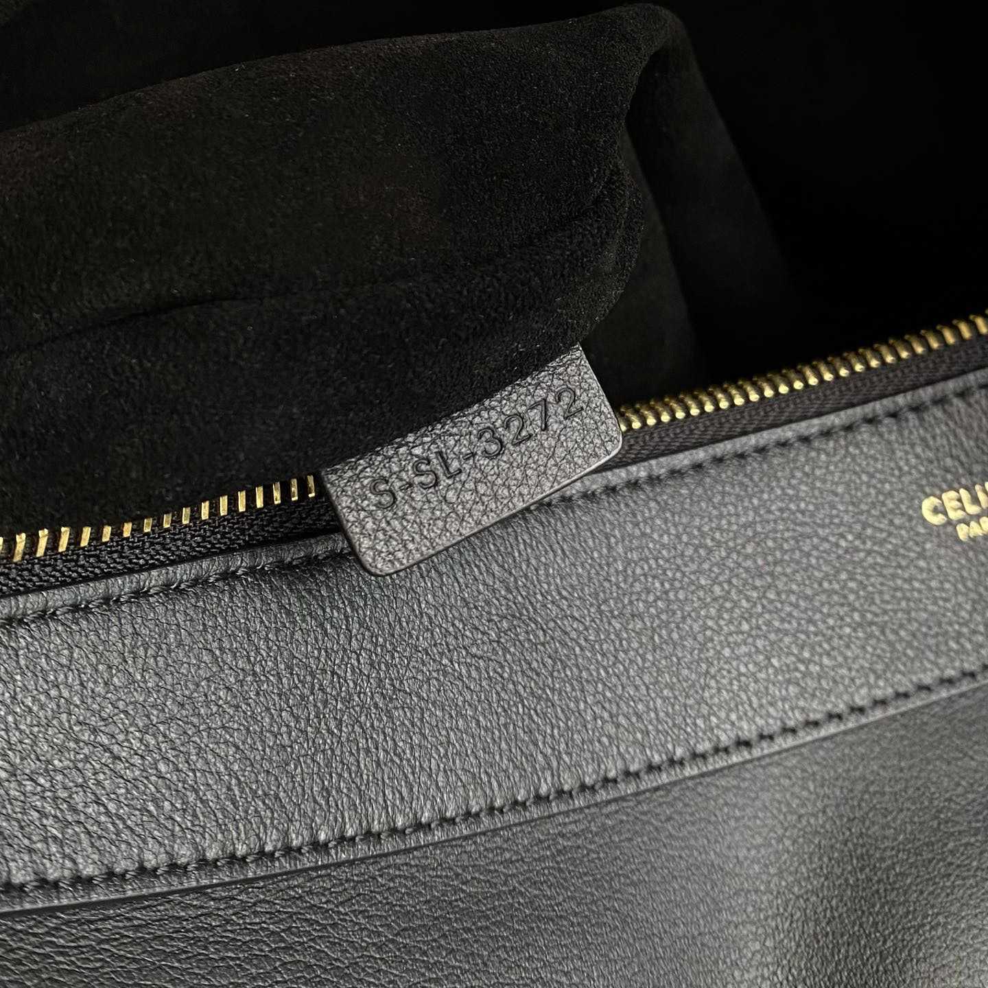 Celine Large Romy aus geschmeidigem Kalbsleder in Schwarz - EUR FASHION
