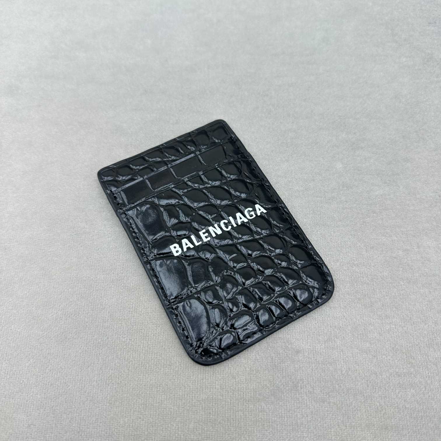 Balenciaga Geldmagnet-Krokodilkartenetui (9,6–6,5 cm) - EUR FASHION