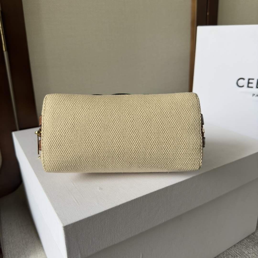 Celine Clutch an Kette Cuir Triomphe Natur / Hellbraun - EUR FASHION