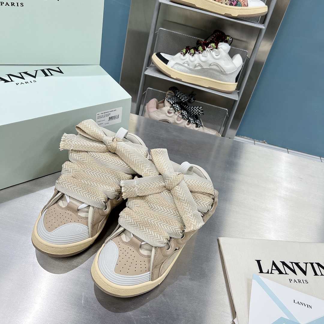 Lanvin Leder-Bordstein-Sneaker - EUR FASHION