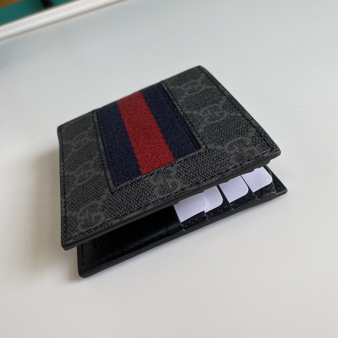Gucci GG Supreme Web-Geldbörse (11–9–1,5 cm) - EUR FASHION