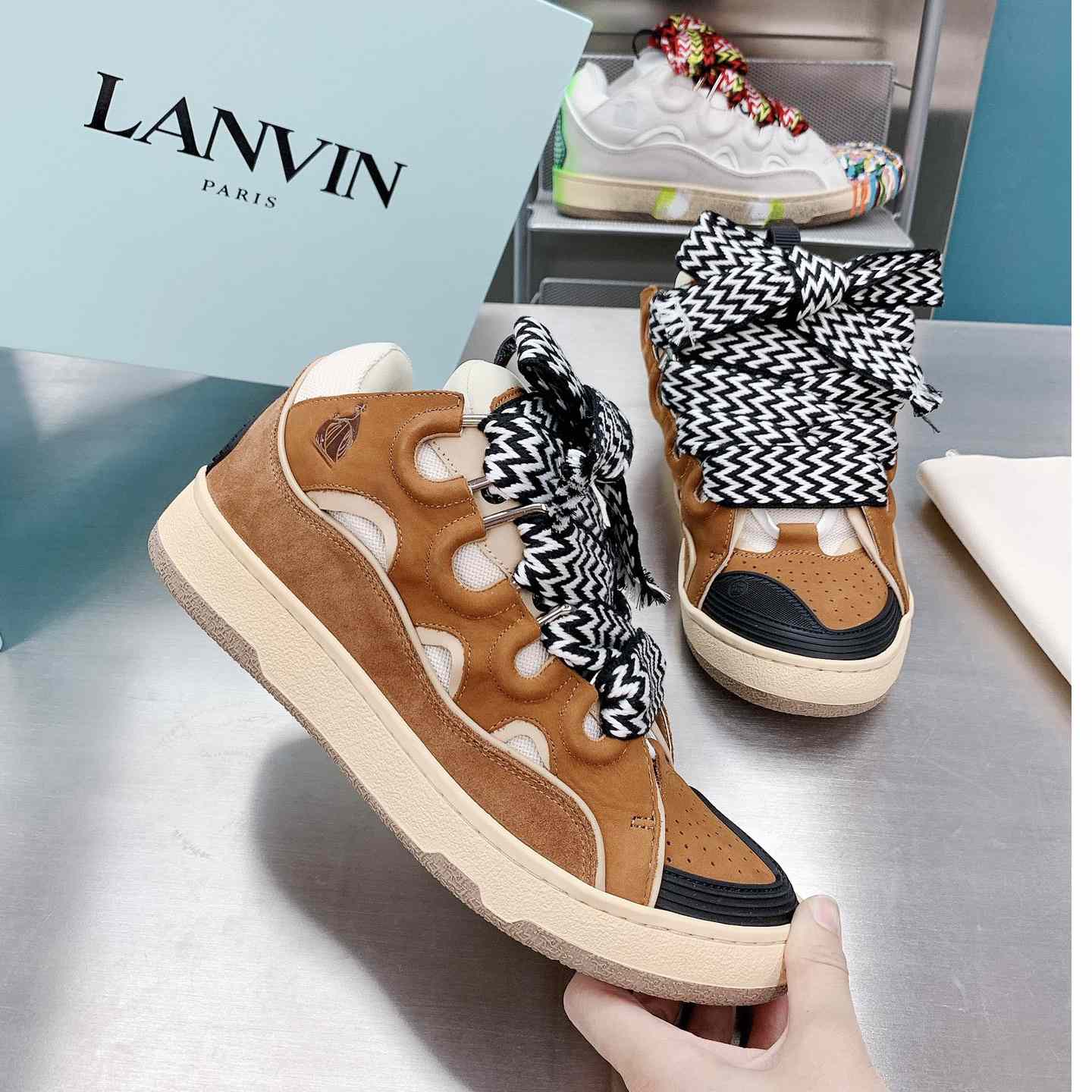 Lanvin Leder-Bordstein-Sneaker - EUR FASHION