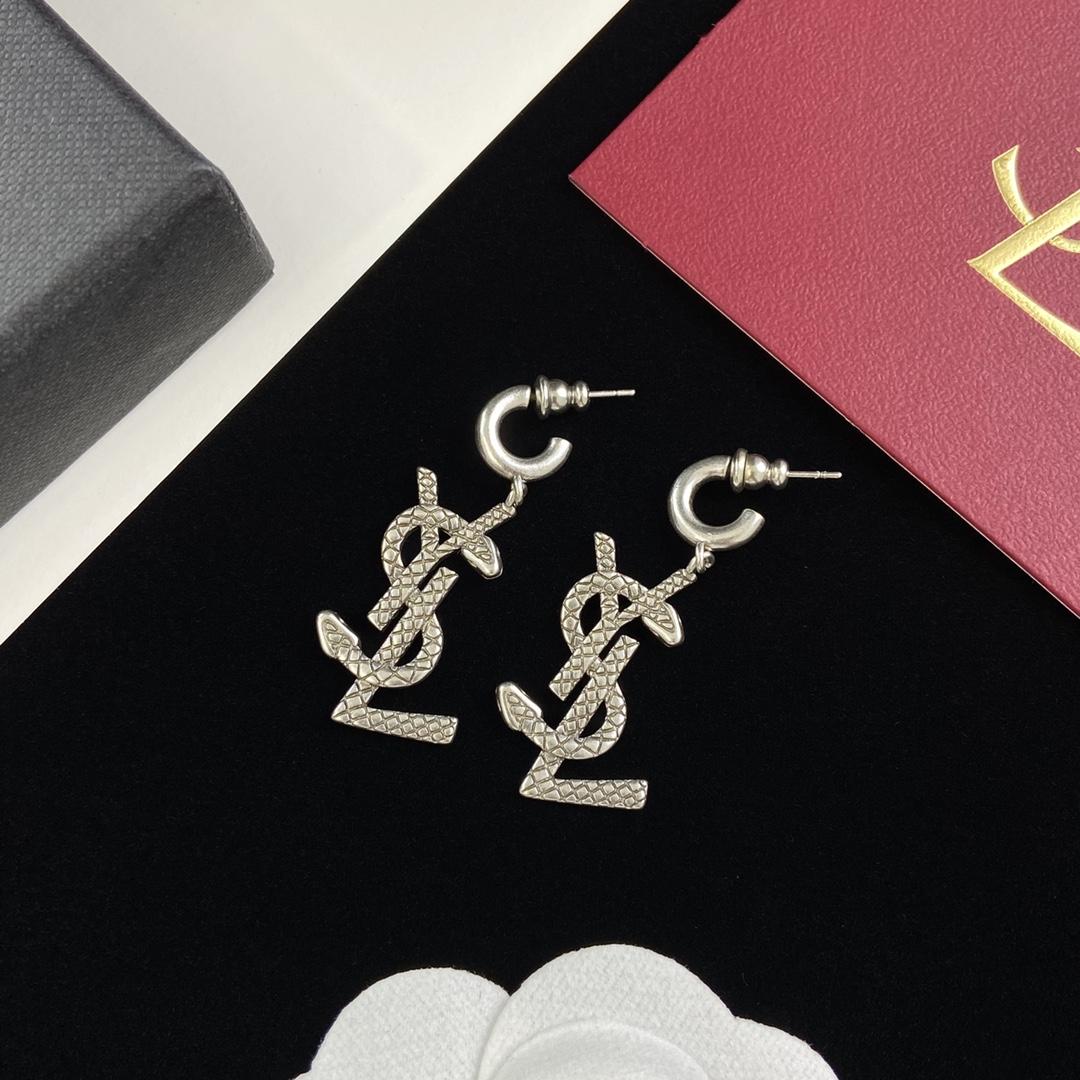 Saint Laurent YSL-Logo-Ohrringe - EUR FASHION
