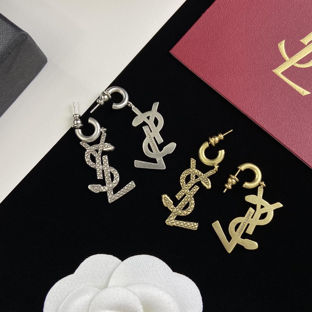 Saint Laurent YSL-Logo-Ohrringe - EUR FASHION