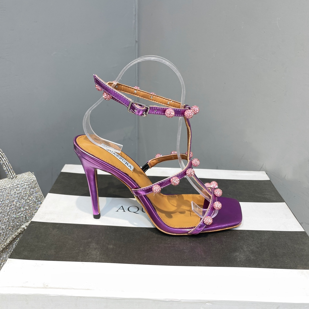 Aquazzura Cha Cha Cha Kristallsandale 95 - EUR FASHION