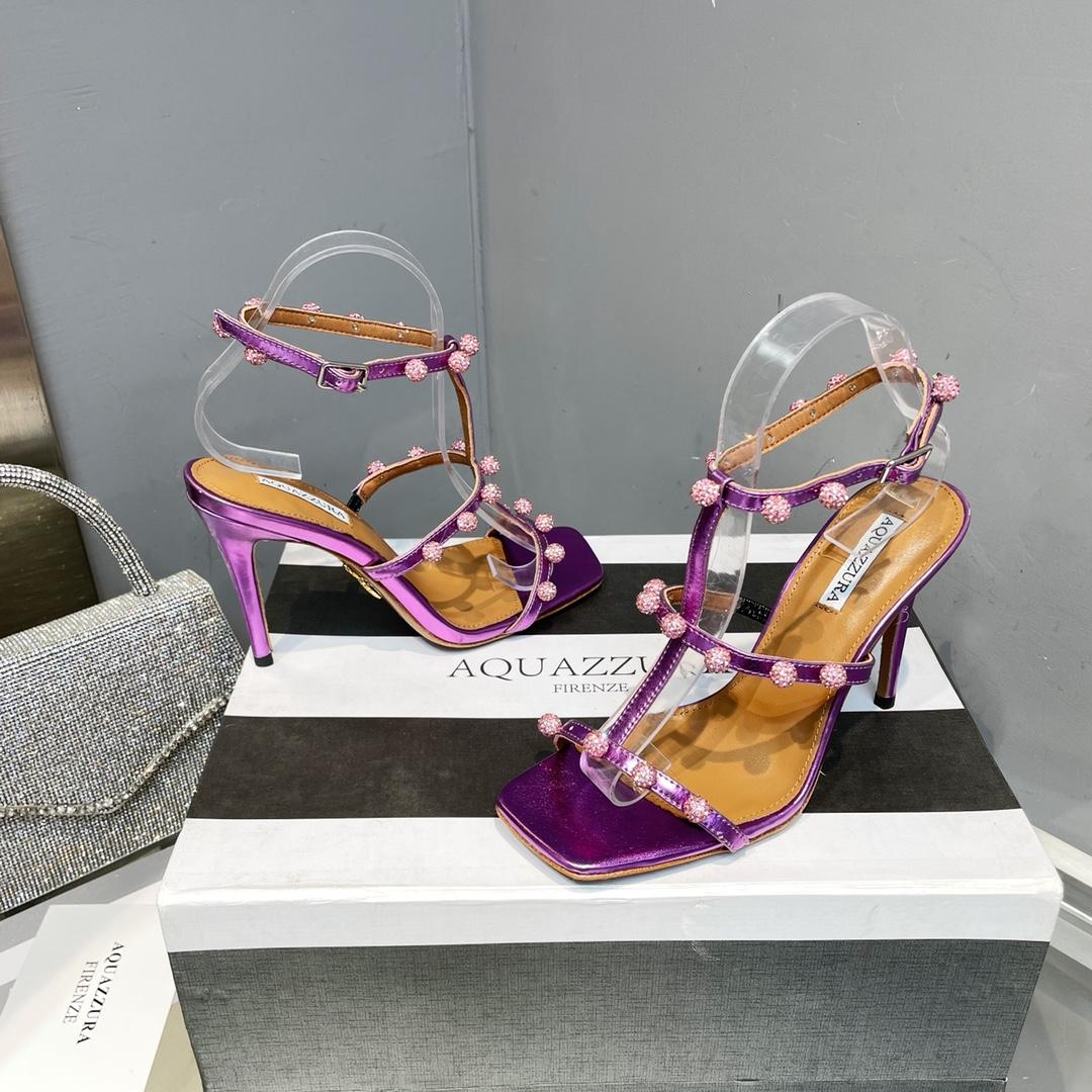 Aquazzura Cha Cha Cha Kristallsandale 95 - EUR FASHION