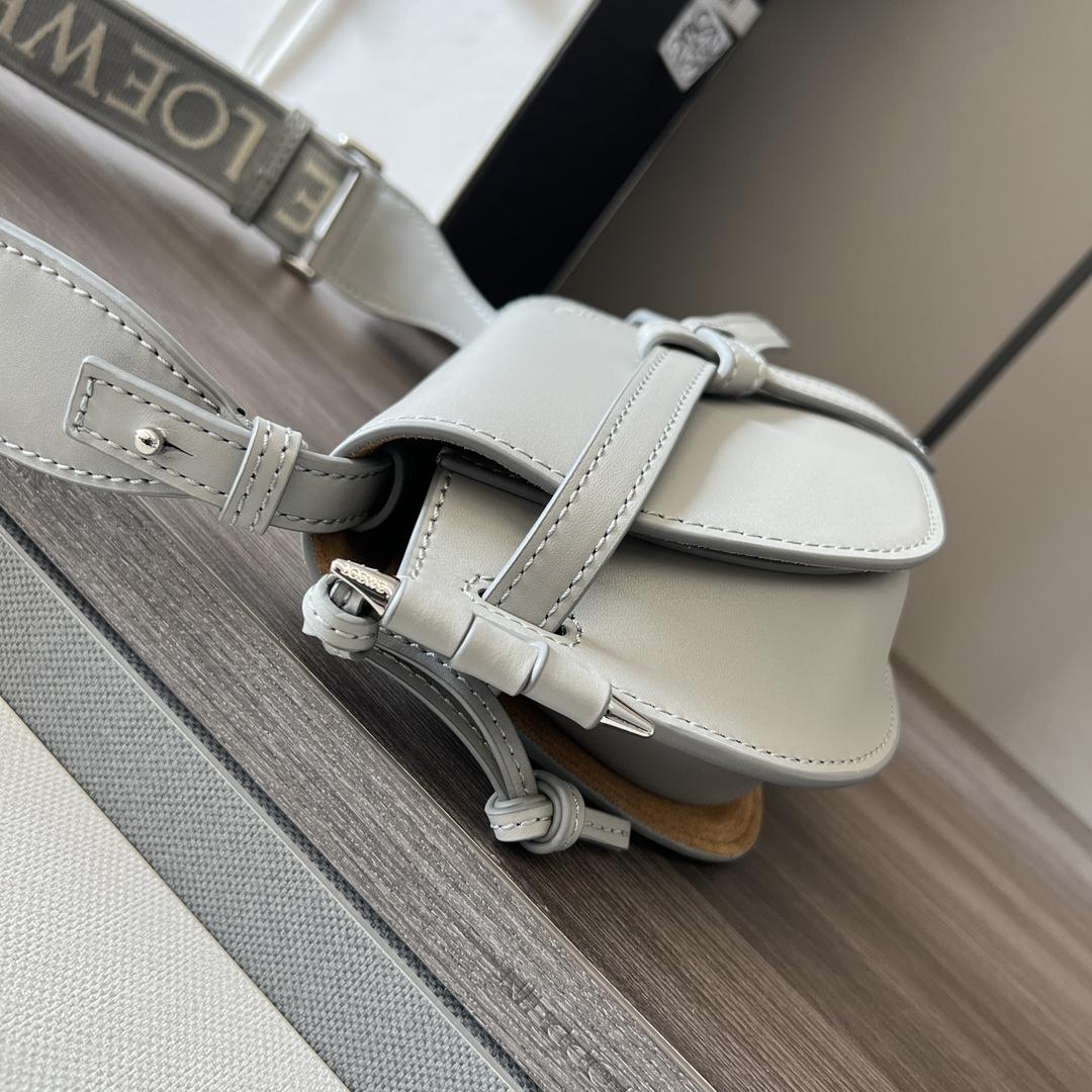 Loewe Mini Gate Dual Bag aus weichem Kalbsleder und Jacquard - EUR FASHION