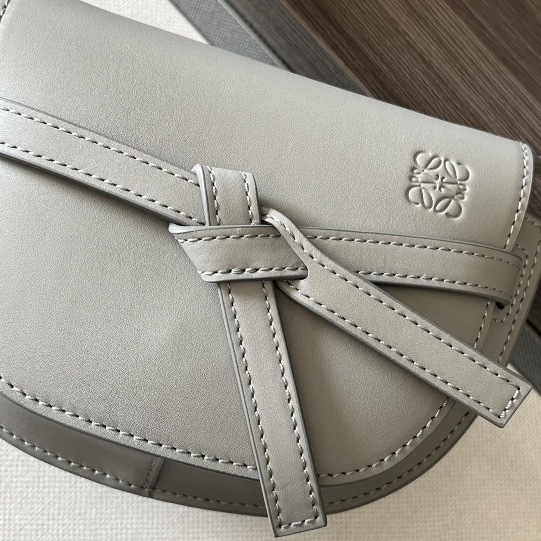 Loewe Mini Gate Dual Bag aus weichem Kalbsleder und Jacquard - EUR FASHION