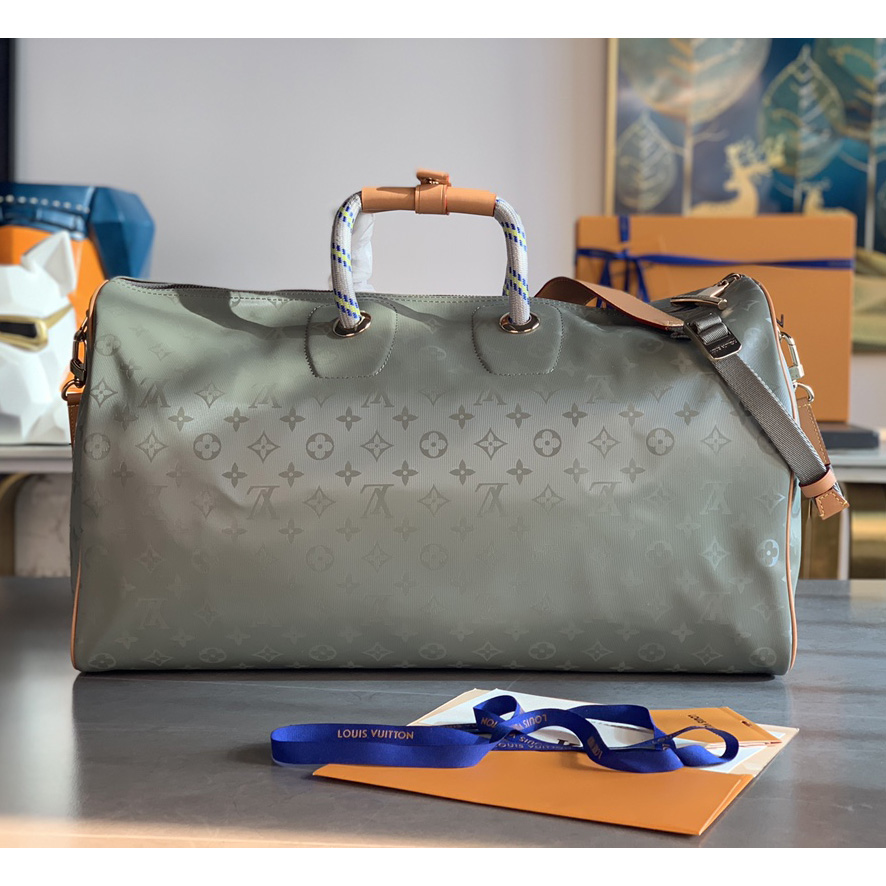 Louis Vuitton Keepall Bandouliere Monogramm Titan 50 Grau - EUR FASHION