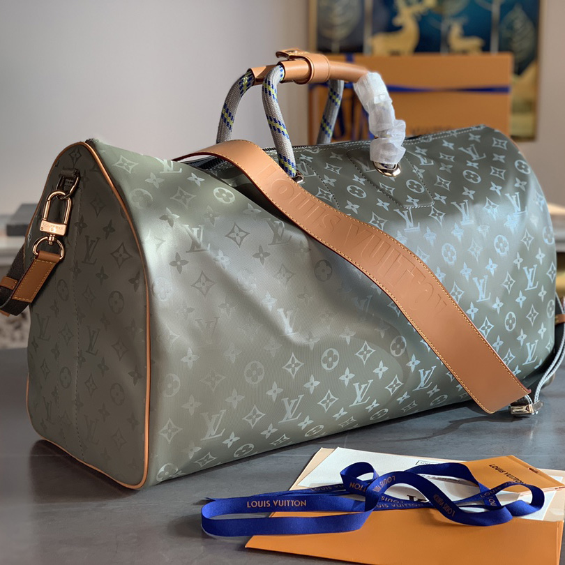 Louis Vuitton Keepall Bandouliere Monogramm Titan 50 Grau - EUR FASHION