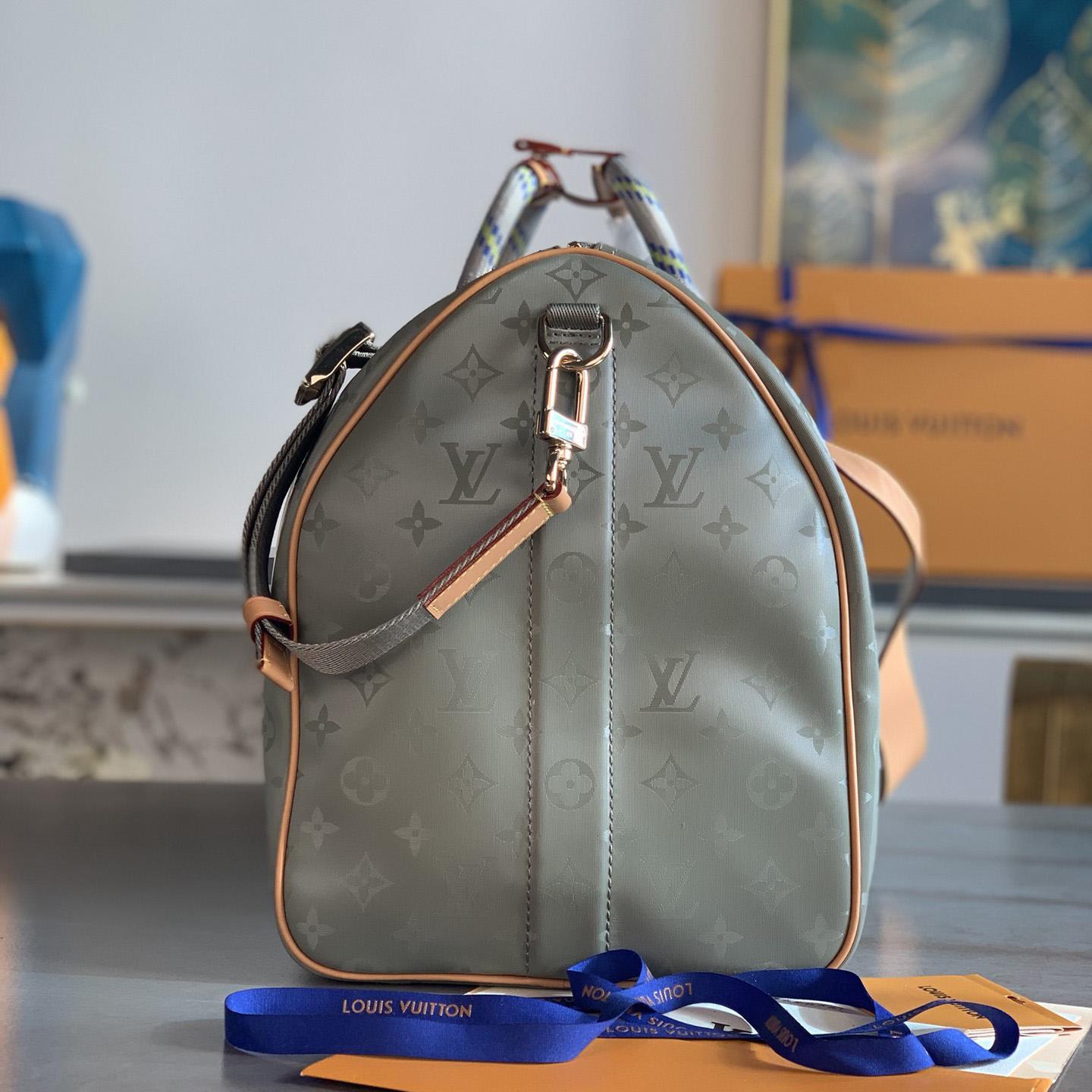 Louis Vuitton Keepall Bandouliere Monogramm Titan 50 Grau - EUR FASHION