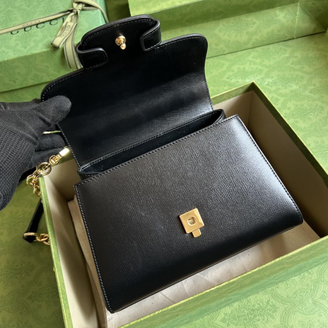 Gucci Horsebit 1955 Mini-Tasche (22 x 16 x 10,5 cm) - EUR FASHION