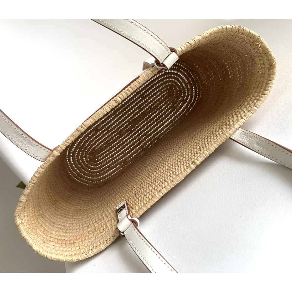 Loewe Kleine quadratische Korbtasche aus Bast und Kalbsleder (30*21*11 cm) - EUR FASHION