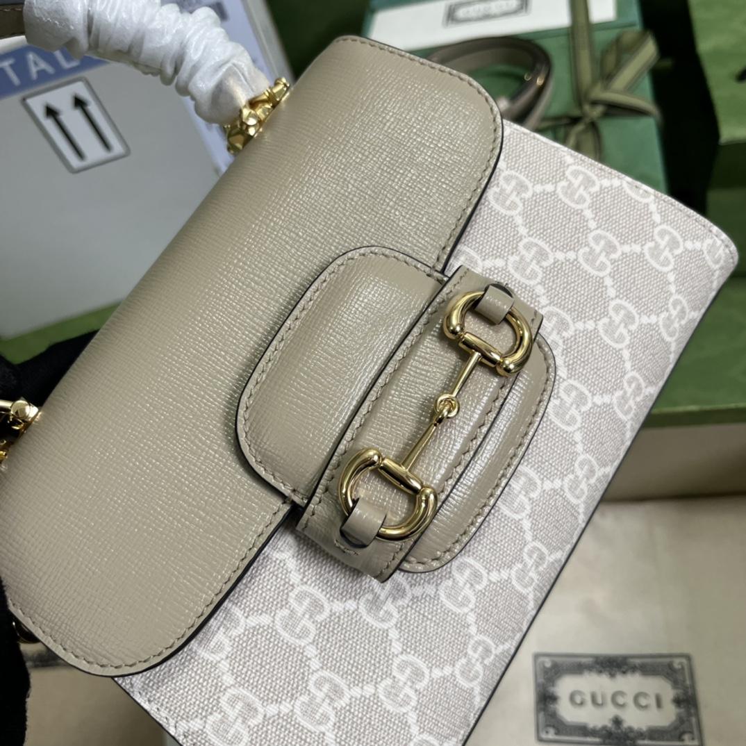 Gucci Horsebit 1955 Mini-Tasche (22 x 16 x 10,5 cm) - EUR FASHION