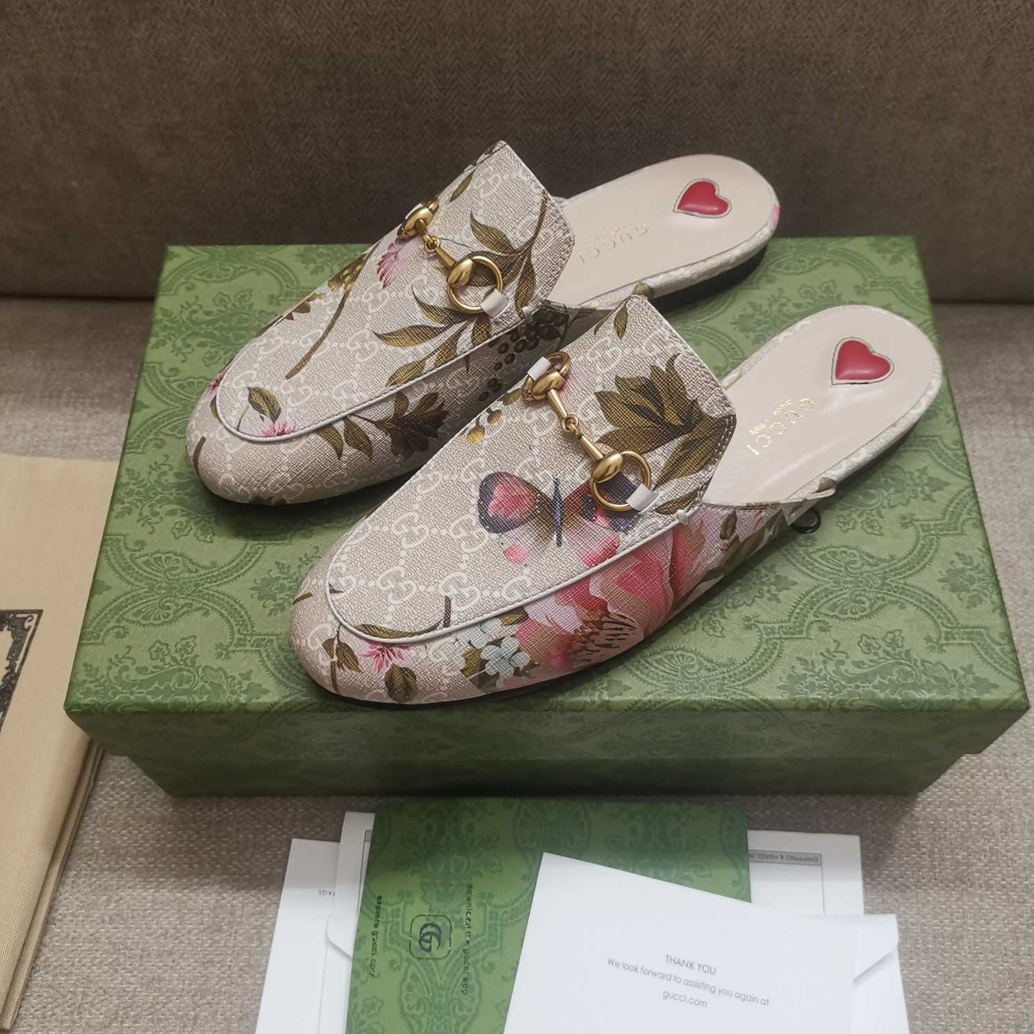 Gucci Damen GG Flora Princetown Slipper - EUR FASHION