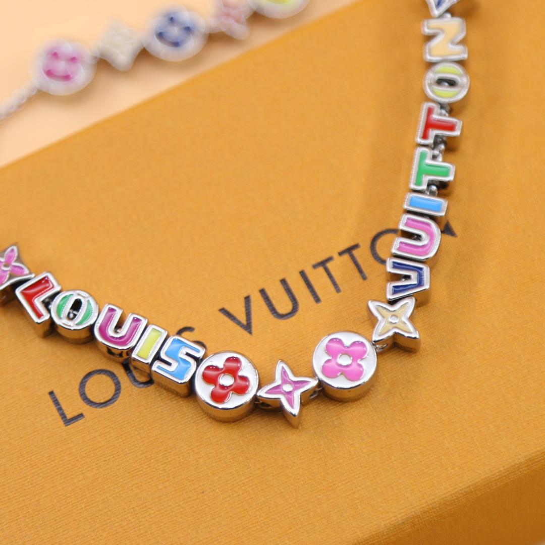 Louis Vuitton-Monogramm-Party-Halskette MP3281 - EUR FASHION