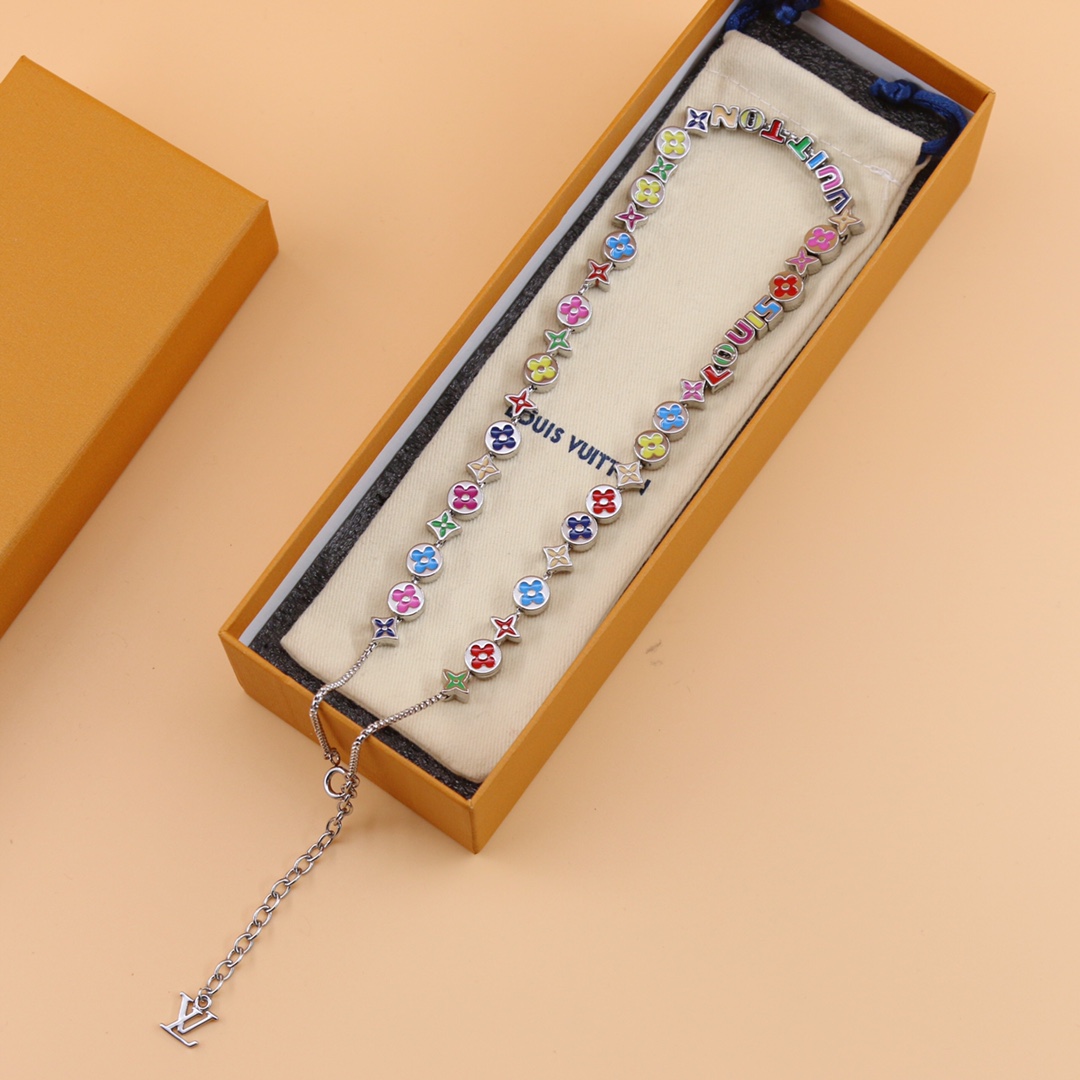 Louis Vuitton-Monogramm-Party-Halskette MP3281 - EUR FASHION