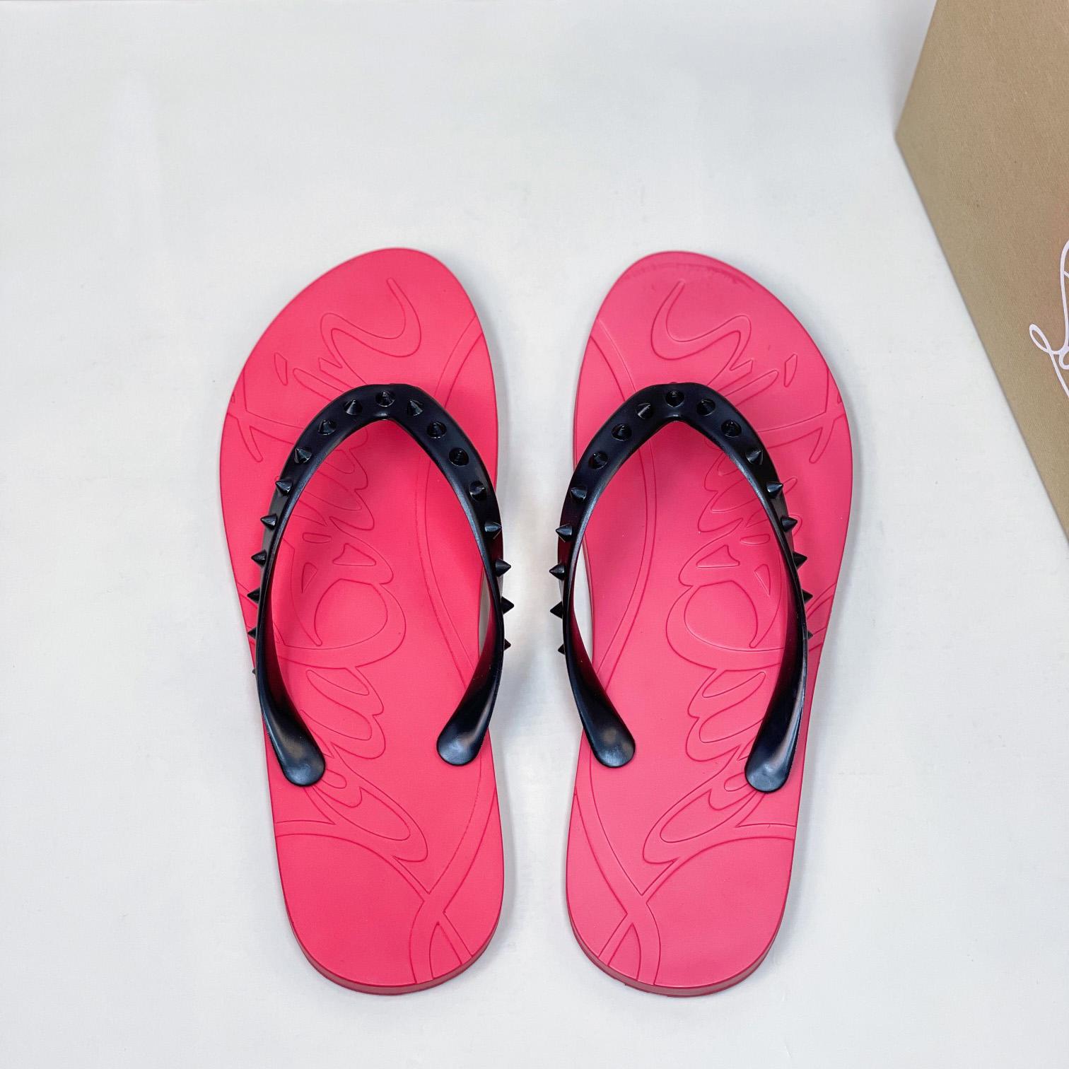 Christian Louboutin Loubi Flip Man Flip-Flops – Gummi - EUR FASHION