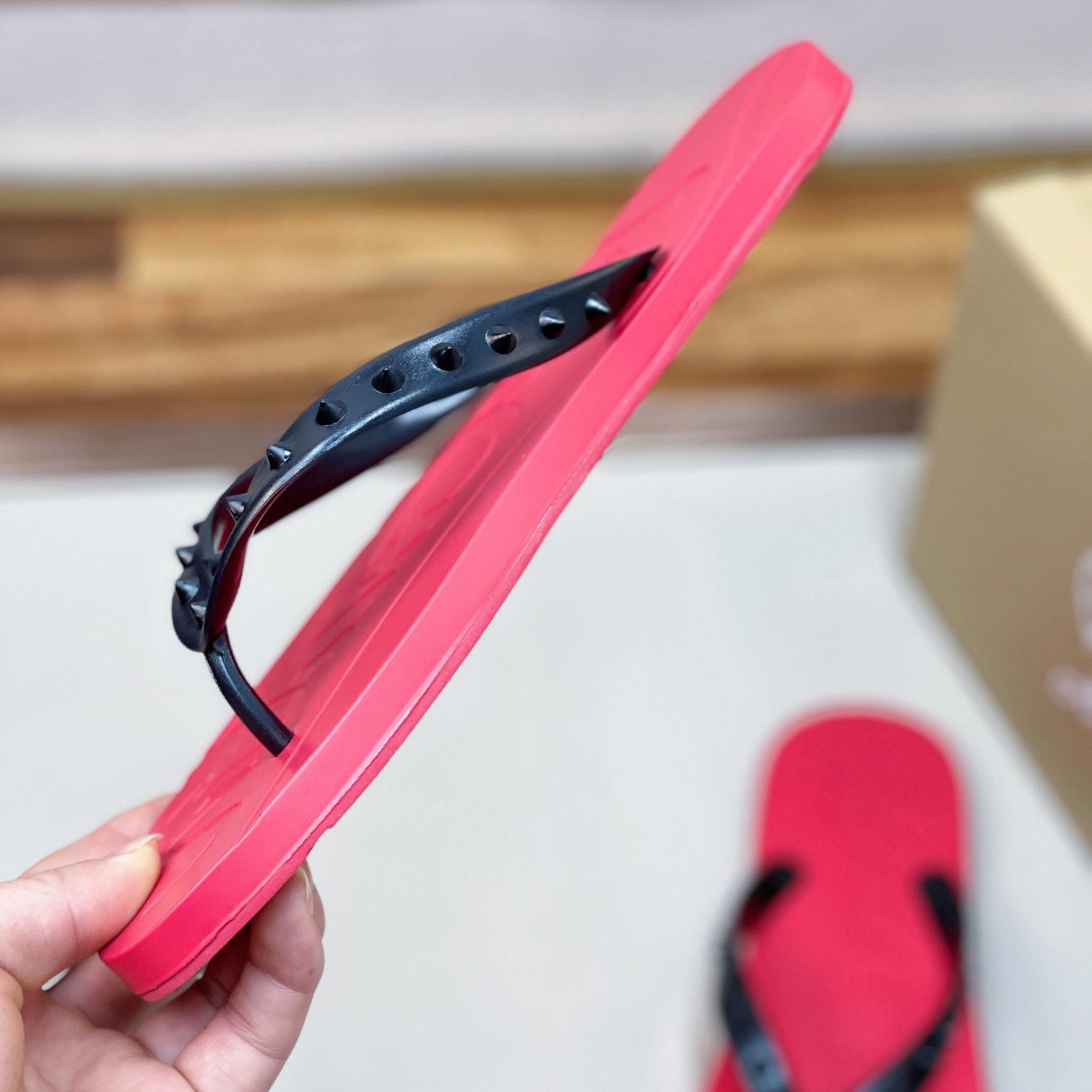 Christian Louboutin Loubi Flip Man Flip-Flops – Gummi - EUR FASHION