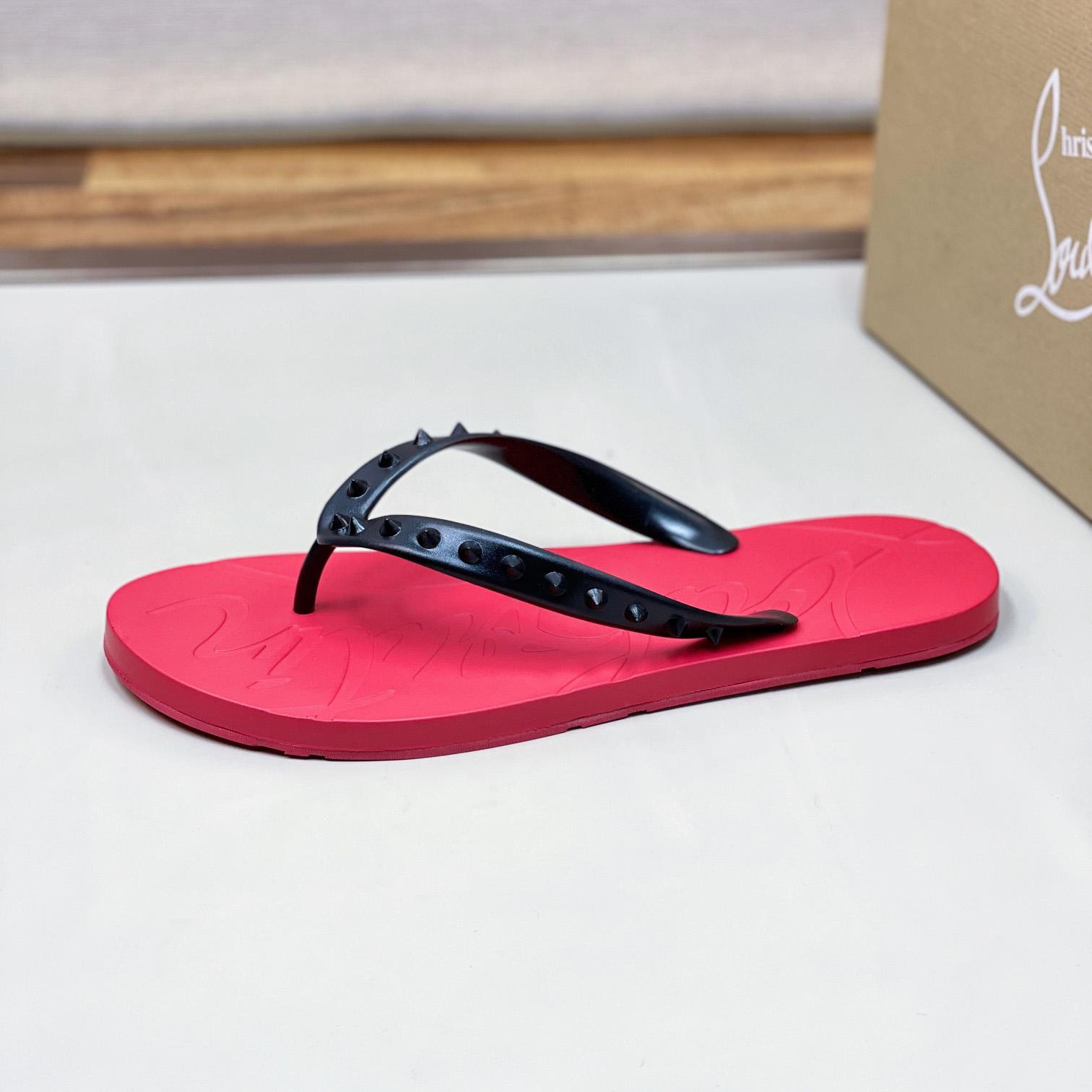 Christian Louboutin Loubi Flip Man Flip-Flops – Gummi - EUR FASHION