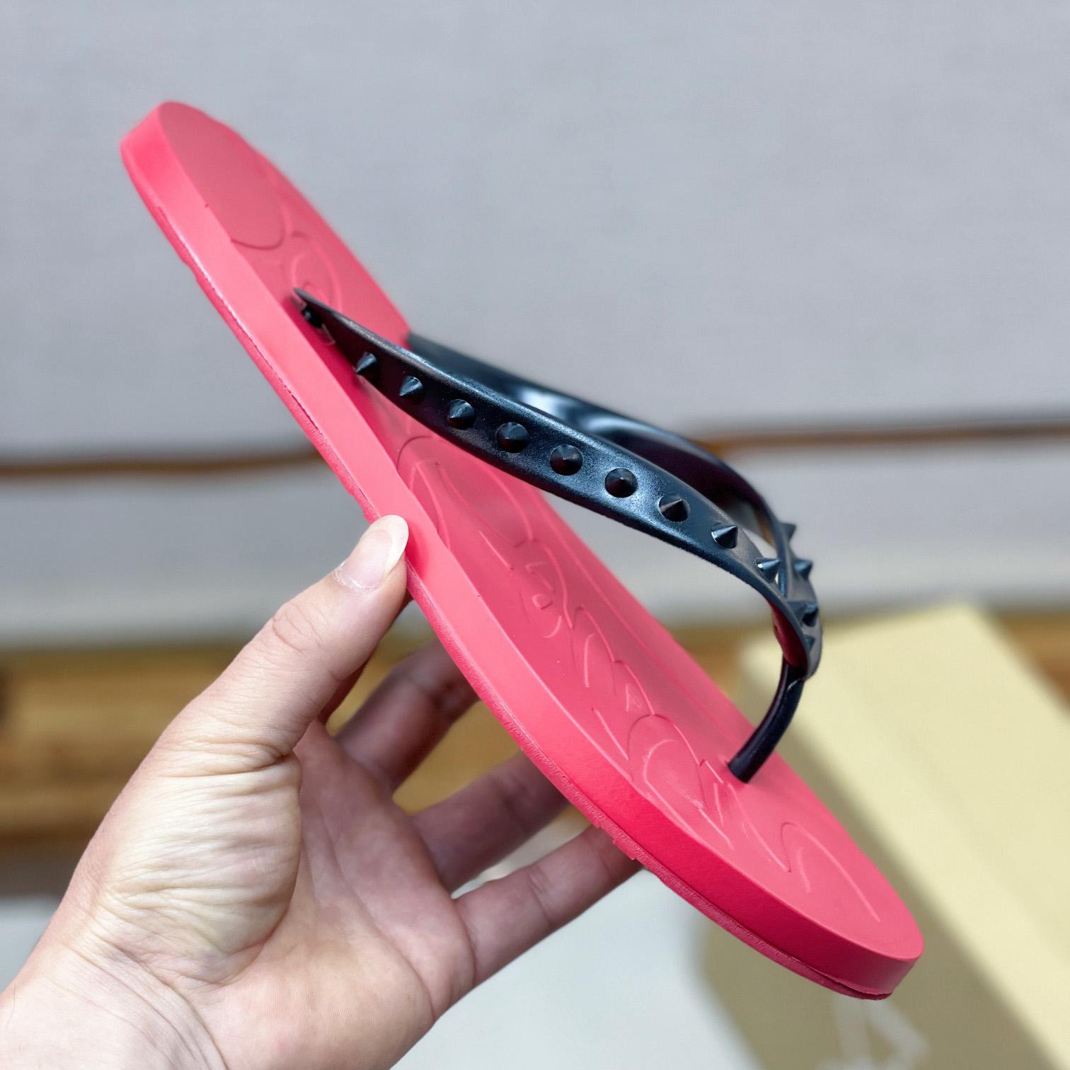 Christian Louboutin Loubi Flip Man Flip-Flops – Gummi - EUR FASHION