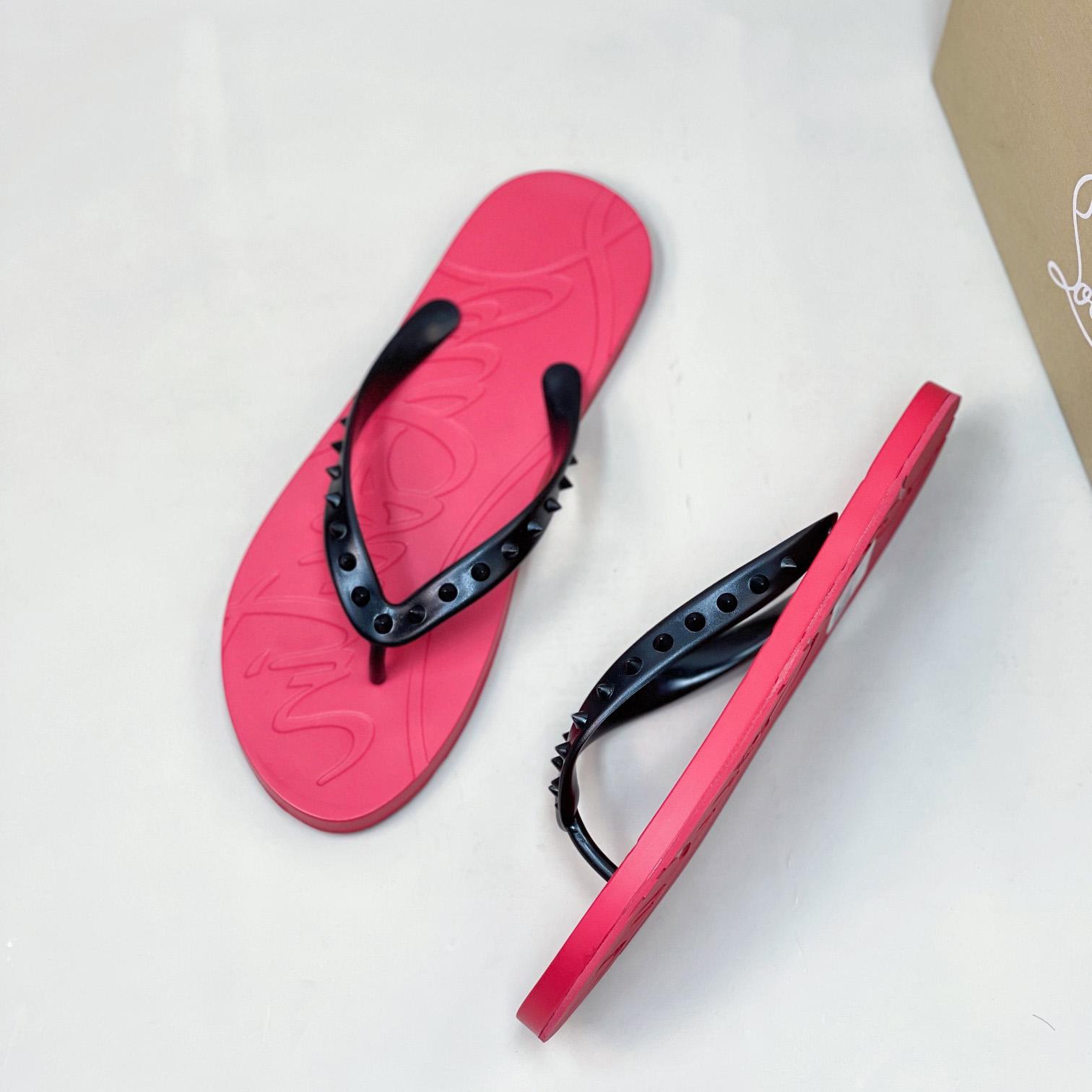 Christian Louboutin Loubi Flip Man Flip-Flops – Gummi - EUR FASHION