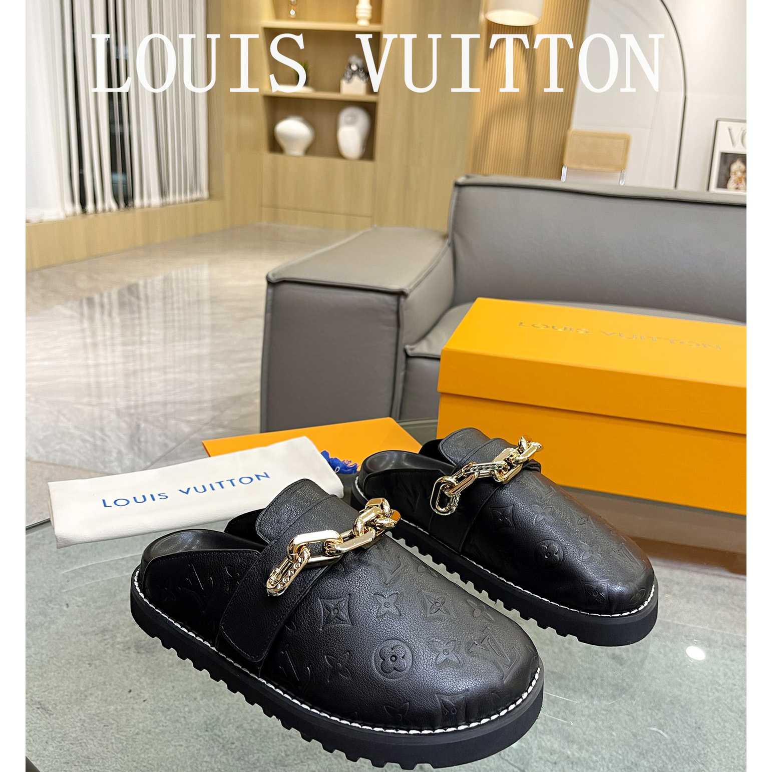Louis Vuitton Lv Cozy Flat Comfort Clog 1AB3OS - EUR FASHION