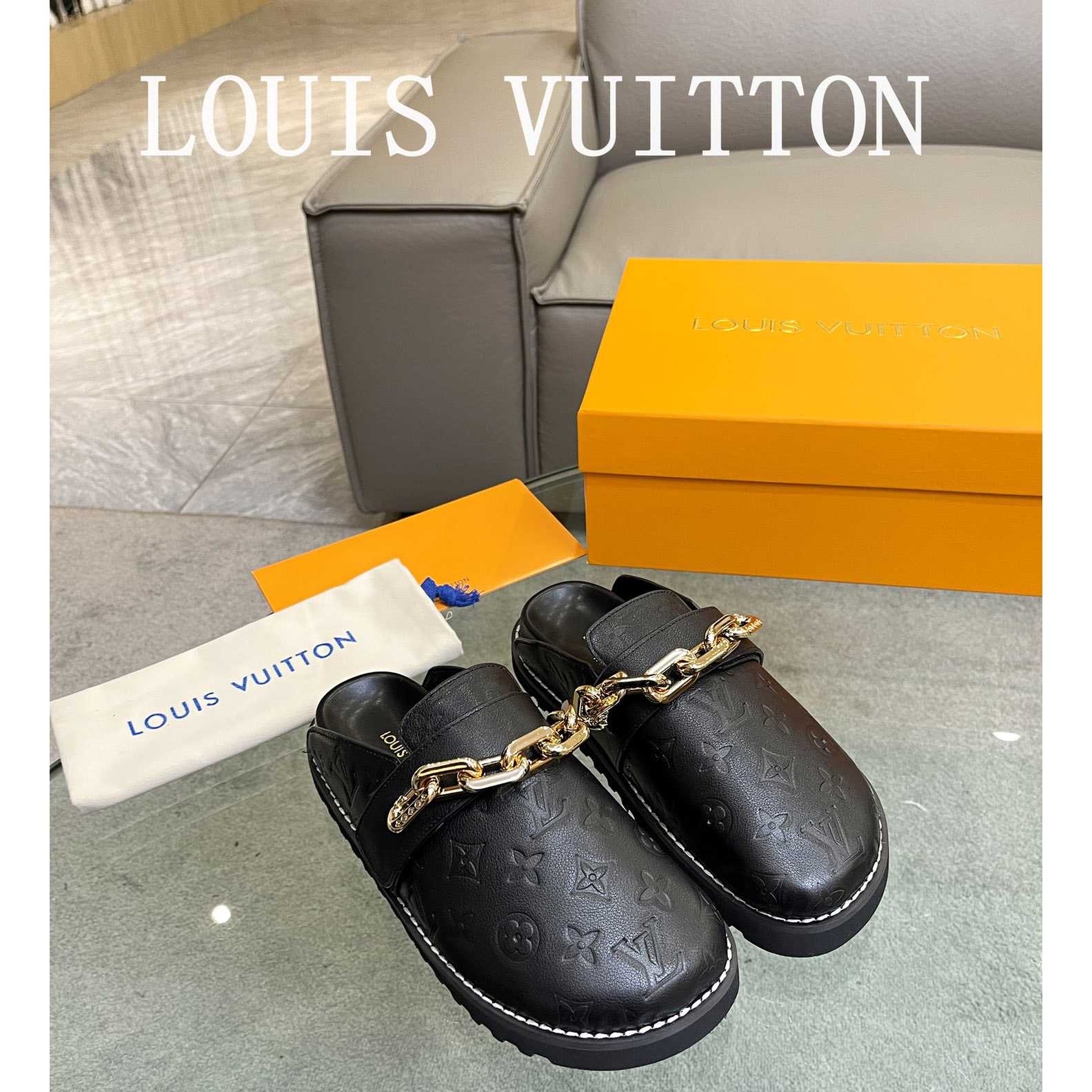 Louis Vuitton Lv Cozy Flat Comfort Clog 1AB3OS - EUR FASHION