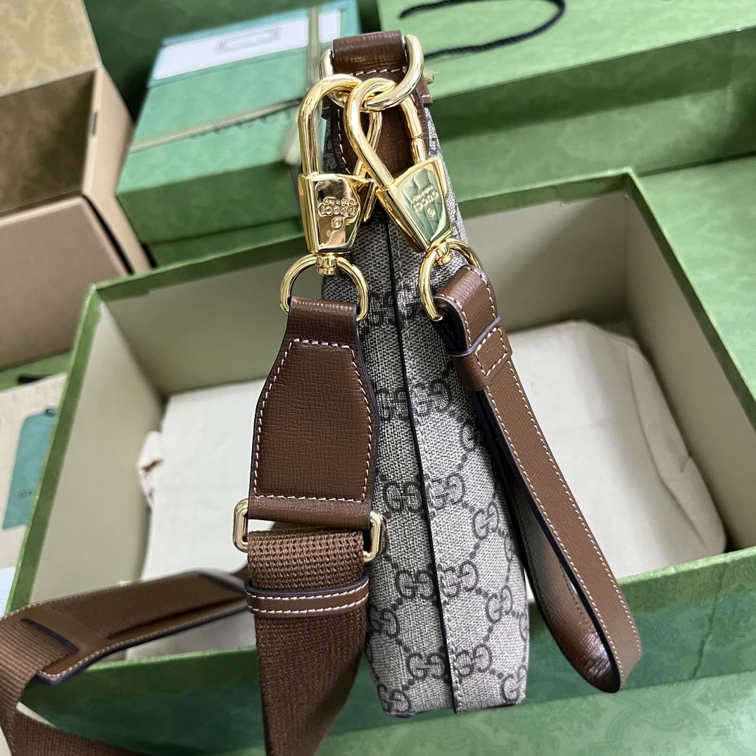 Gucci Messenger-Tasche mit ineinandergreifendem G (30–22,5–5 cm) - EUR FASHION