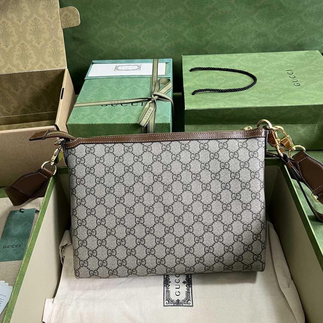 Gucci Messenger-Tasche mit ineinandergreifendem G (30–22,5–5 cm) - EUR FASHION