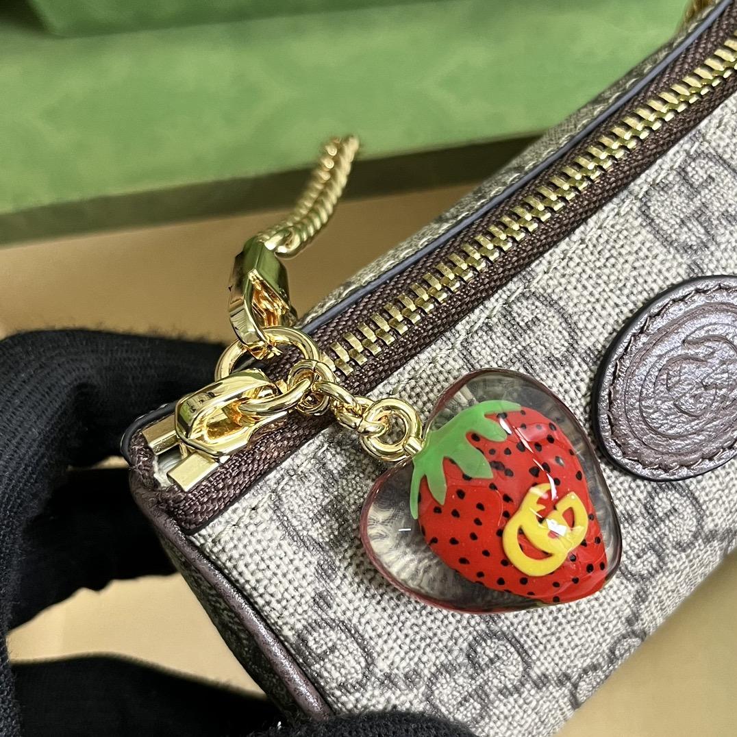 Gucci-Geldbörse mit Doppel-G-Erdbeere - EUR FASHION