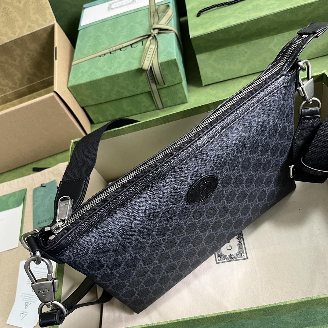 Gucci Messenger-Tasche mit ineinandergreifendem G (30–22,5–5 cm) - EUR FASHION