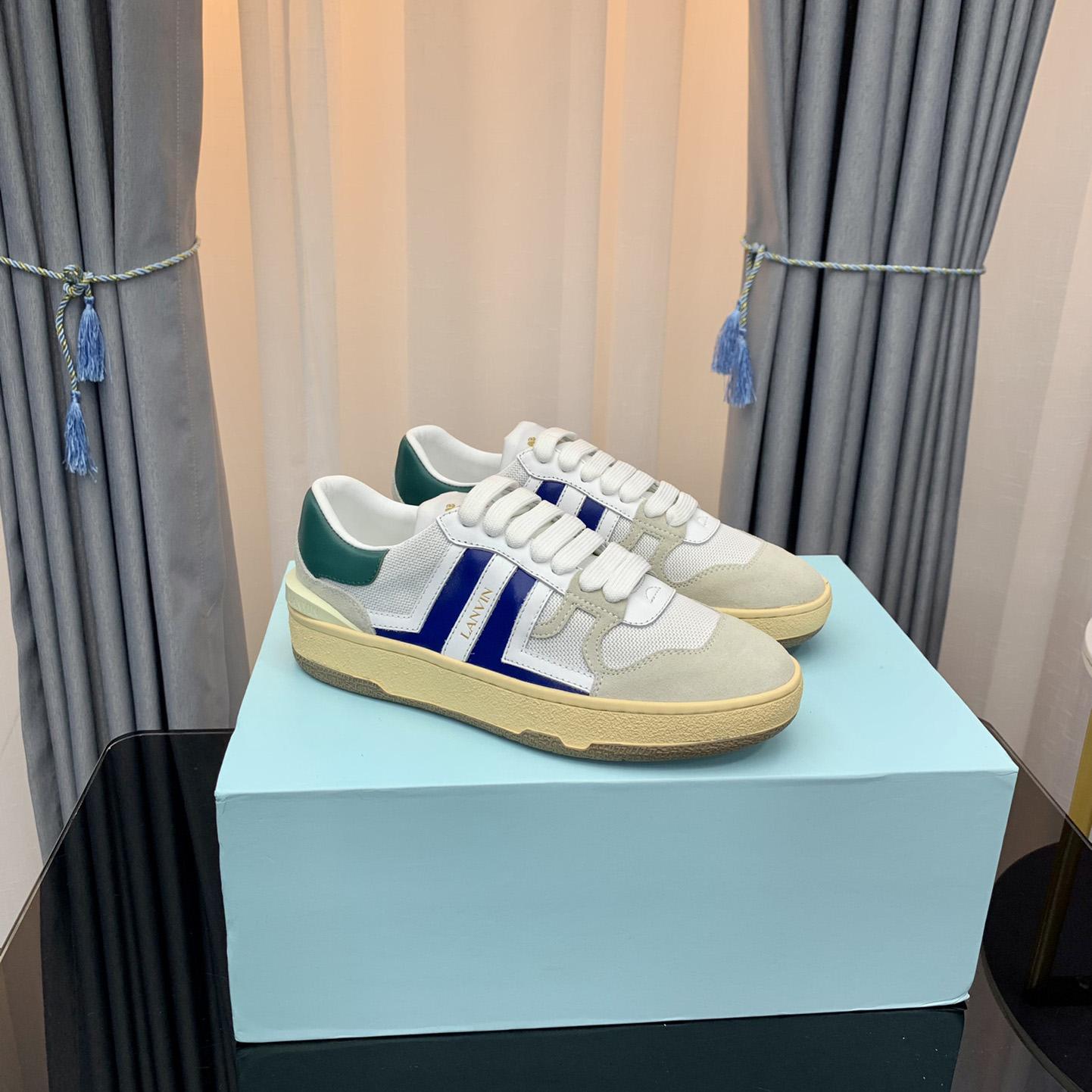 Lanvin Leder Clay Low-Top-Sneakers - EUR FASHION