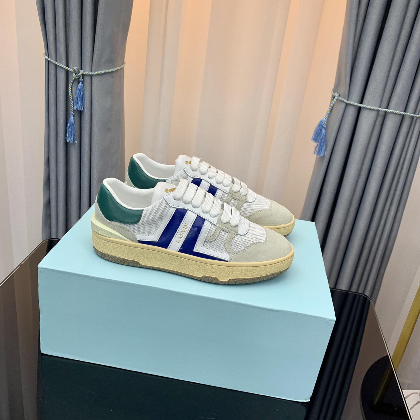 Lanvin Leder Clay Low-Top-Sneakers - EUR FASHION