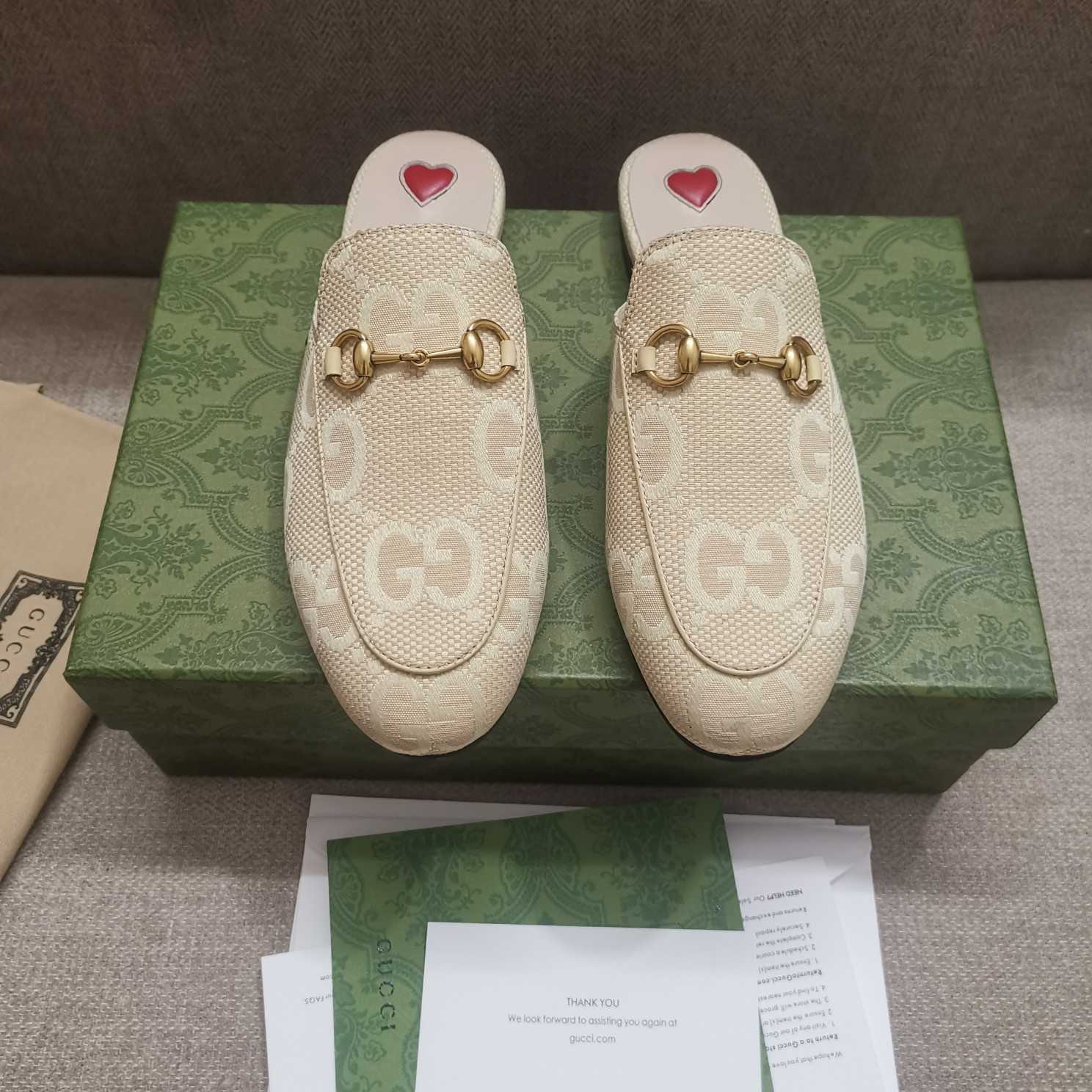 Gucci Damen Jumbo GG Princetown Slipper - EUR FASHION